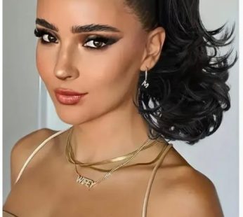 Elegant Curly Wave Ponytail