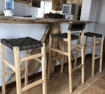 Eucalyptus and Leather Chair