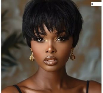 Short Straight Human Hair Wig for Women