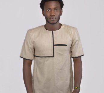 F and Y Made in Rwanda Kaki Shortsleeve Men shirt