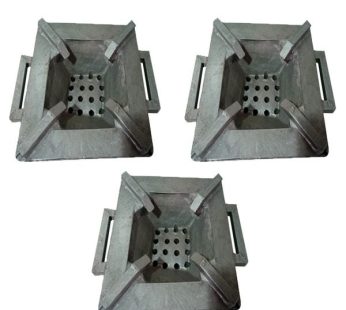 Portable Smoke-Free Single Burner Wood-Burning Eco-Stove 3 Pieces