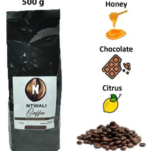 100% Arabica Medium Roasted Ground – Chocolate, Citrus & Honey flavors – 500g